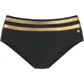 LASCANA Bas de bikini 'Elodie' or / noir