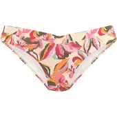s.Oliver Bas de bikini crème / vert foncé / pitaya / magenta