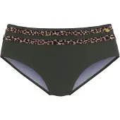 LASCANA Bas de bikini 'Adelin' nude / umbra / vert foncé / noir