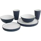 Outwell Gala 2 Pax Tableware Set Argenté