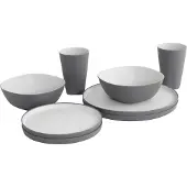 Outwell Gala 2 Pax Tableware Set Argenté