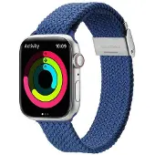 DUX MIXTURE PRO bracelet tressé adapté à l'Apple Watch 42 / 44 / 45 / 49 mm bleu