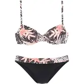 Buffalo Bikini marron / rose clair / noir / blanc