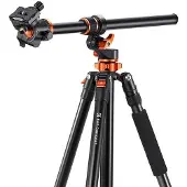 K&F Concept T254A7 + tête de trépied BH-28L (Matières plastiques, Métal), Trépied, Noir, Multicolore