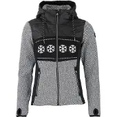 Mountain Peak Blouson à capuche zippé bi-matière femme