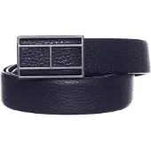 Tommy Hilfiger Hommes, Ceinture, Drapeau -Logo boucle 3.5 AM0AM10332 BDS 95, Noir, (95)