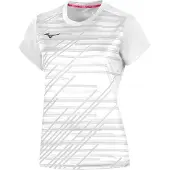 Mizuno Maillot d'entraînement TEAM CHIBA pour femme WOS - 62EAA705, couleur : blanc, taille : XS