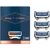 Gillette King C Lames de rasoir 3pcs Neck&Cheeks