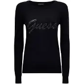 GUESS Pull LILIANE RN LS femmes - Noir - EU M