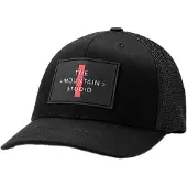 The Mountain Studio Mesh Cross Logo Cap Noir