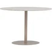 Ebuy24 Lycke table de salle à manger Ø110 cm beige.