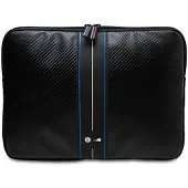 BMW Manchon BMCS14COMSCAKL 14" czarny/black Carbon Blue Stripes (14"), Sac pour notebook, Bleu, Noir