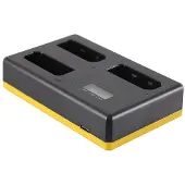 Nikon Chargeur triple Nikon EN-EL14 (Chargeur de batterie d'appareil photo), Alimentation pour appareil photo, Noir