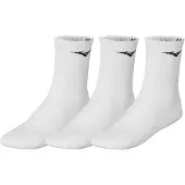 Mizuno Unisexe, Chaussettes de sport, Training 3 P Socks (35 - 37), Blanc