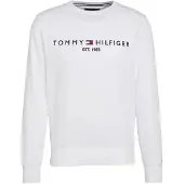Tommy Hilfiger Sweat-shirt 'Logo Embroidery Flex' bleu marine / rouge / blanc