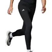 Adidas Pantalon de sport 'Adizero' vert clair / noir