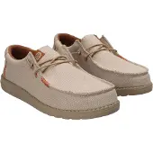 HeyDude Wally Coastline Jute Hommes Chaussures basses Argent Taille 43