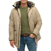 Superdry Parka d’hiver 'CITY' cappuccino / noir