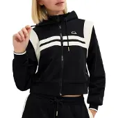 Ellesse Perna Cropped Tracksuit Jacket Noir S Femme