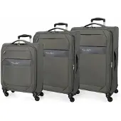 Joumma Bags Set de sacs de voyage textiles ROLL ROAD ROYCE Gris / Gris, 55-66-76cm, 5019422