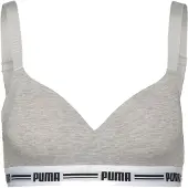 Puma Soutien-gorge gris chiné / noir