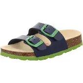 Superfit Chaussures ouvertes bleu marine / vert clair