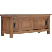 vidaXL Meuble TV 90x30x35 cm Bois de teck massif
