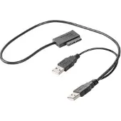 Gembird USB auf SATA Adapter für Slim SATA SSD, DVD