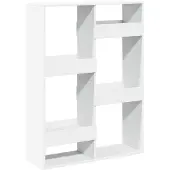vidaXL Cloison de séparation blanc 100x33x135 cm bois d'ingénierie