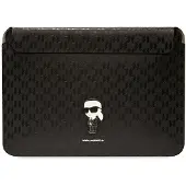 Karl Lagerfeld Manchon KLCS16SAKHPKK 16" czarny/black Saffiano Monogram Ikonik (16", Apple), Sac pour notebook, Noir
