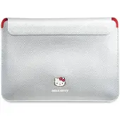 Hello Kitty Manchon HKCS14PGHDLMS 14" srebrny/argent PU Metal Logo (14", Apple), Sac pour notebook, Argent, Gris