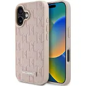 Karl Lagerfeld KLHMP16SPKHPORPP iPhone 16 6.1" różowy/pink hardcase Hot Stamp Magsafe (Apple iPhone 16), Coque pour téléphone portable, Rose, Pink
