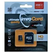 IMRO Carte mémoire MicroSD 256GB CLASS 10 UHS 3 100MB/s avec adaptateur SD