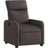 vidaXL Fauteuil relax brun foncé Tissu