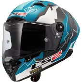 LS2 Ff805 Thunder Gp Aero Replica Adrián Huertas Full Face Helmet Bleu 2XL