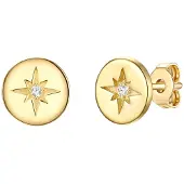 Lulu & Jane Boucles d'oreilles or / argent