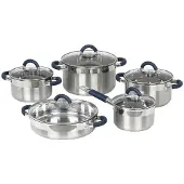 Jata BC10, Set de poêles et de casseroles, Argent