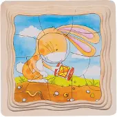 Goki 57495 Puzzle de forme (53 pièces)