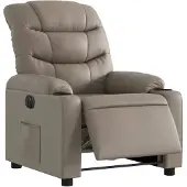 vidaXL Fauteuil Relax Electrique Cappuccino Marron Similicuir