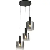 Searchlight Lampe suspendue noire Sweden 3 lumières