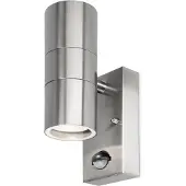 HOFTRONIC™ - Applique murale LED Jasmin 8W 6500K IP44 détecteur inox