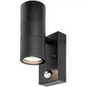 HOFTRONIC™ - Applique murale LED 8W 4000K IP44 Noir détecteur mouvement