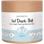 Puremetics 3in1 Fluff pour la douche - Coton 250g