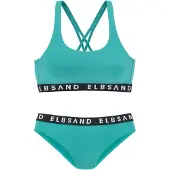Elbsand Bikini menthe / noir / blanc