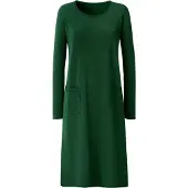 HEINE Robes en maille vert foncé
