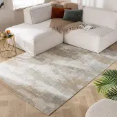FRAAI Tapis de luxe | Marnix Grunge Crème/Taupe | 240x340cm | Crème | Rectangulaire | Tapis