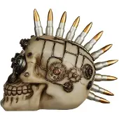 Puckator Steam Punk Totenkopf mit Bullet Mohican