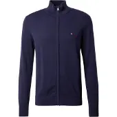 Tommy Hilfiger Vestes en maille 'Flag Embroidery Zip-thru' bleu marine