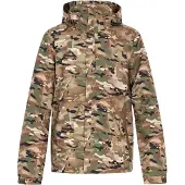 TALOON Veste mi-saison marron / vert chiné / noir / blanc