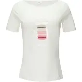 s.Oliver Black Label T-shirt écru / violet / rose / noir